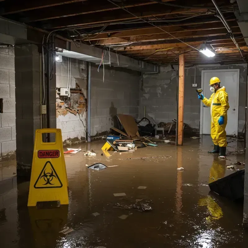 Flooded Basement Electrical Hazard in Otisville, NY Property